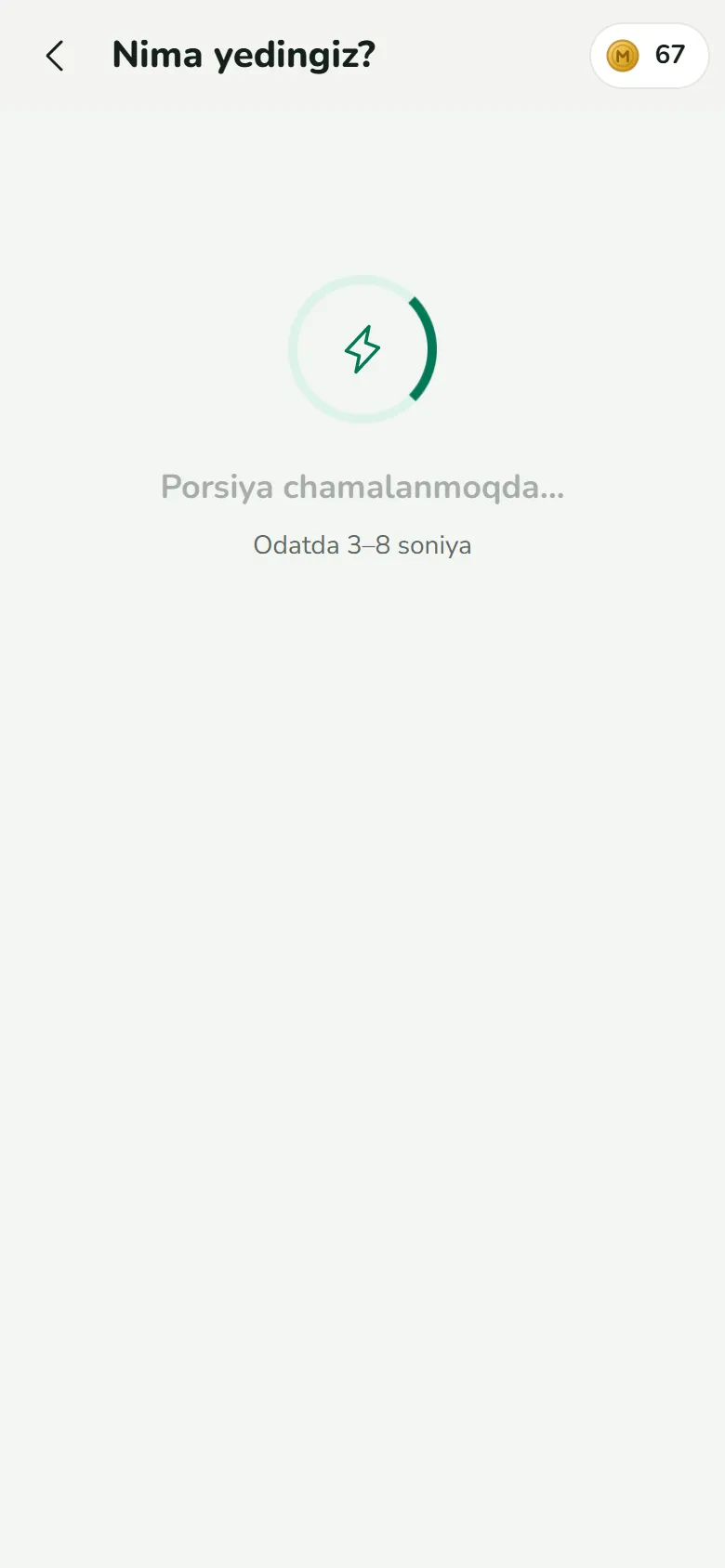 Porsiya chamalanmoqda
