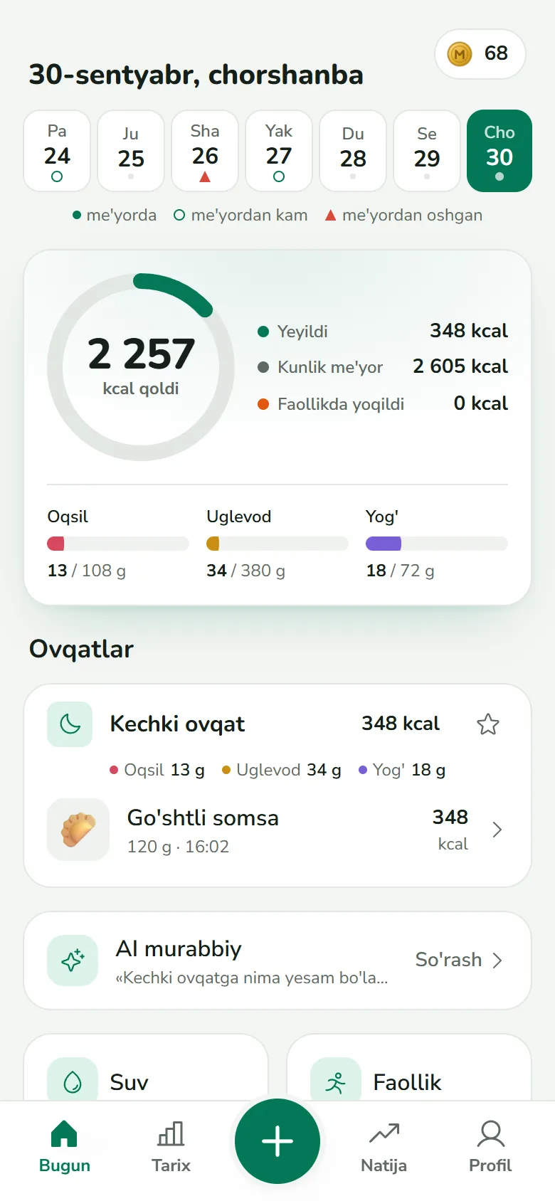 «Bugun»: somsa «Kechki ovqat» bo‘limida